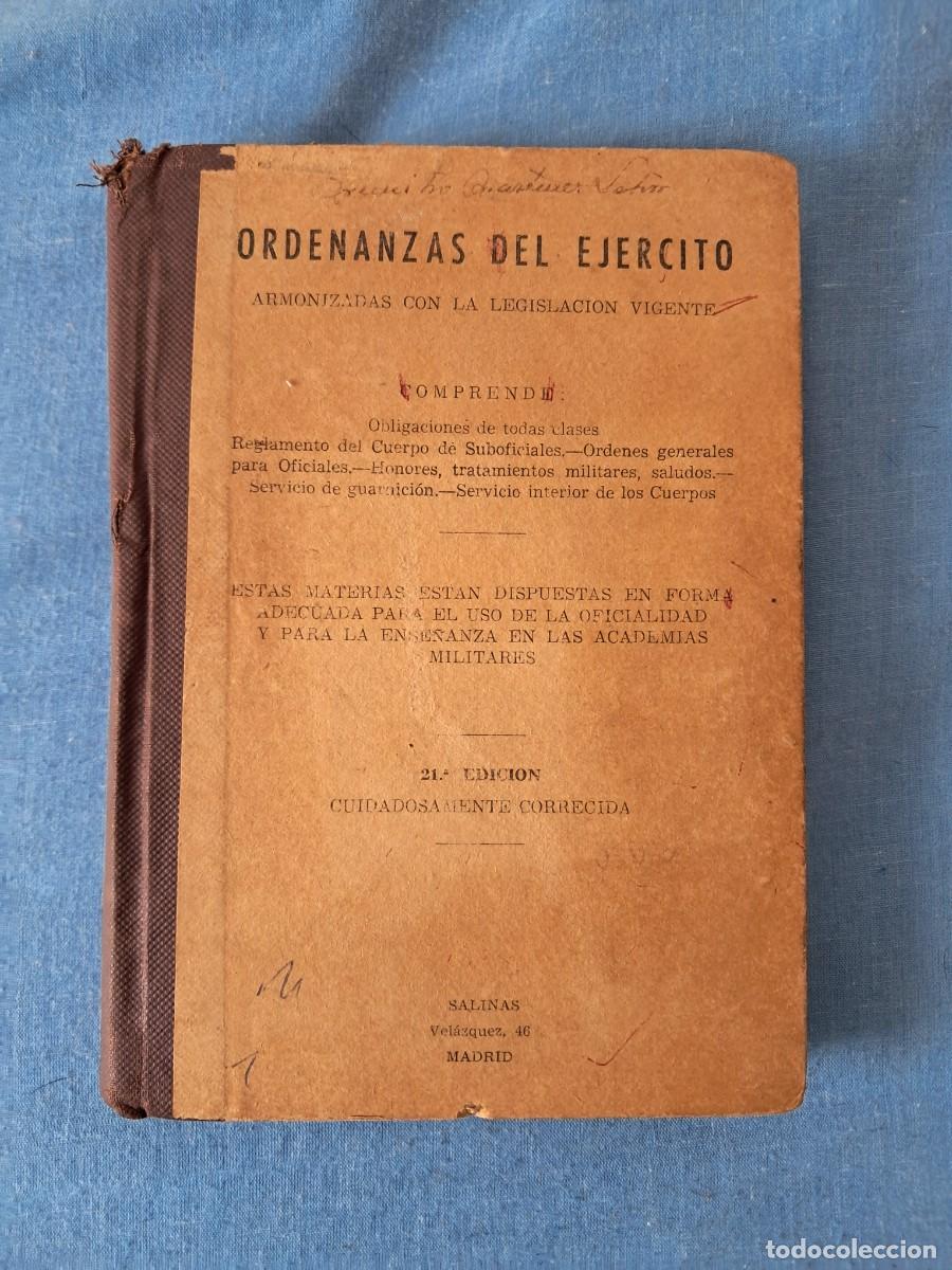 Militaria: LIBRO DE ORDENANZAS DEL EJ&Eacute;RCITO DE 1963