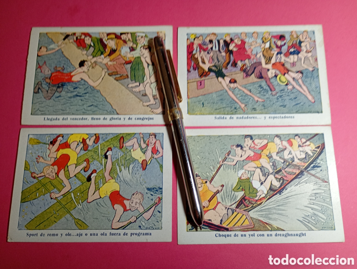 Militaria: OPISSO 8 CROMOS PERFECTO COLOR SPORTS SIGLO XX SIN NUMERAR Y SIN PUBLICIDAD detalle en descripci&oacute;n 2