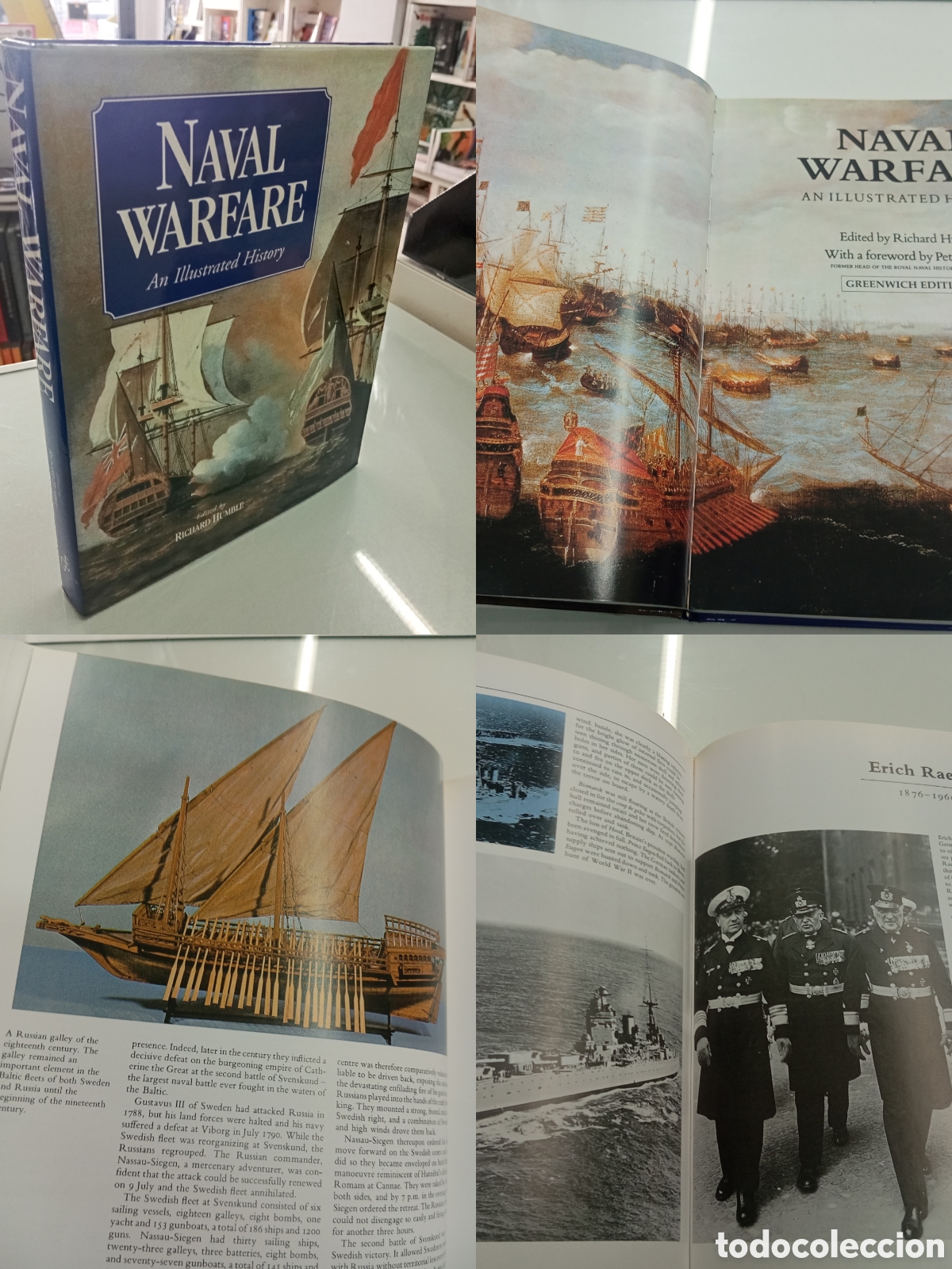 Militaria: Naval Warfare An Illustrated History Richard Humble Historia de las batallas navales Ingles PERFECTO