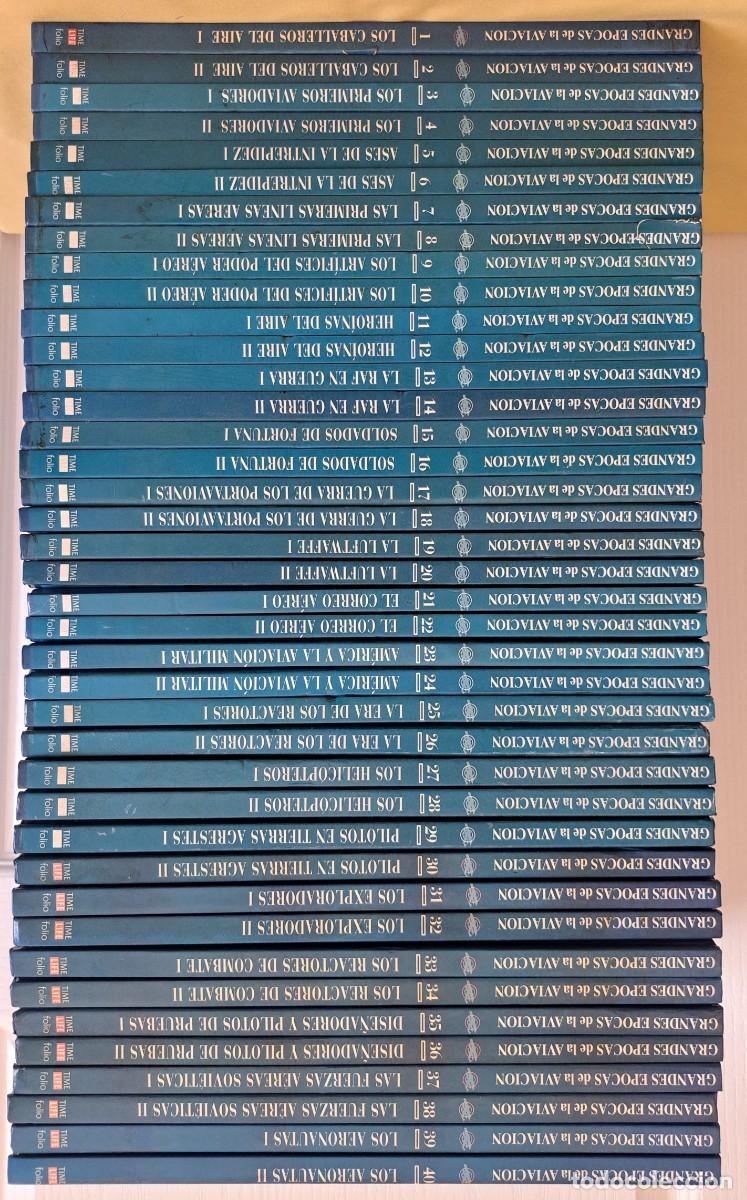Militaria: DONALD DALE JACKSON - GRANDES EPOCAS DE LA AVIACION (40 TOMOS) - EDICIONES FOLIO 1996