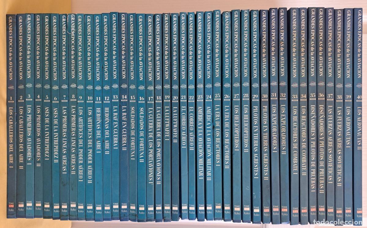 Militaria: DONALD DALE JACKSON - GRANDES EPOCAS DE LA AVIACION (40 TOMOS) - EDICIONES FOLIO 1996