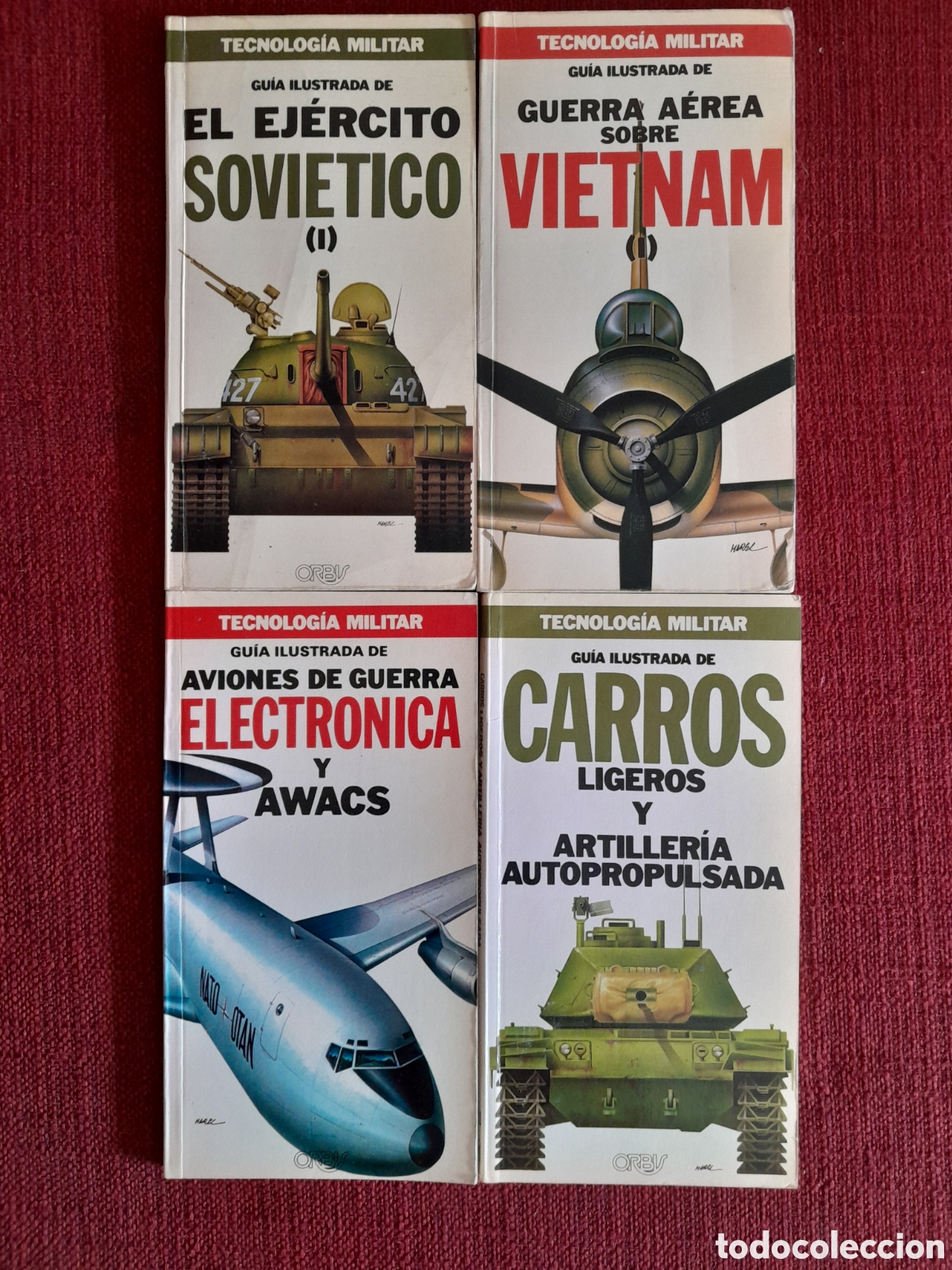 Militaria: -Gu&iacute;as Ilustradas De Tecnolog&iacute;a Militar.4 tomos.