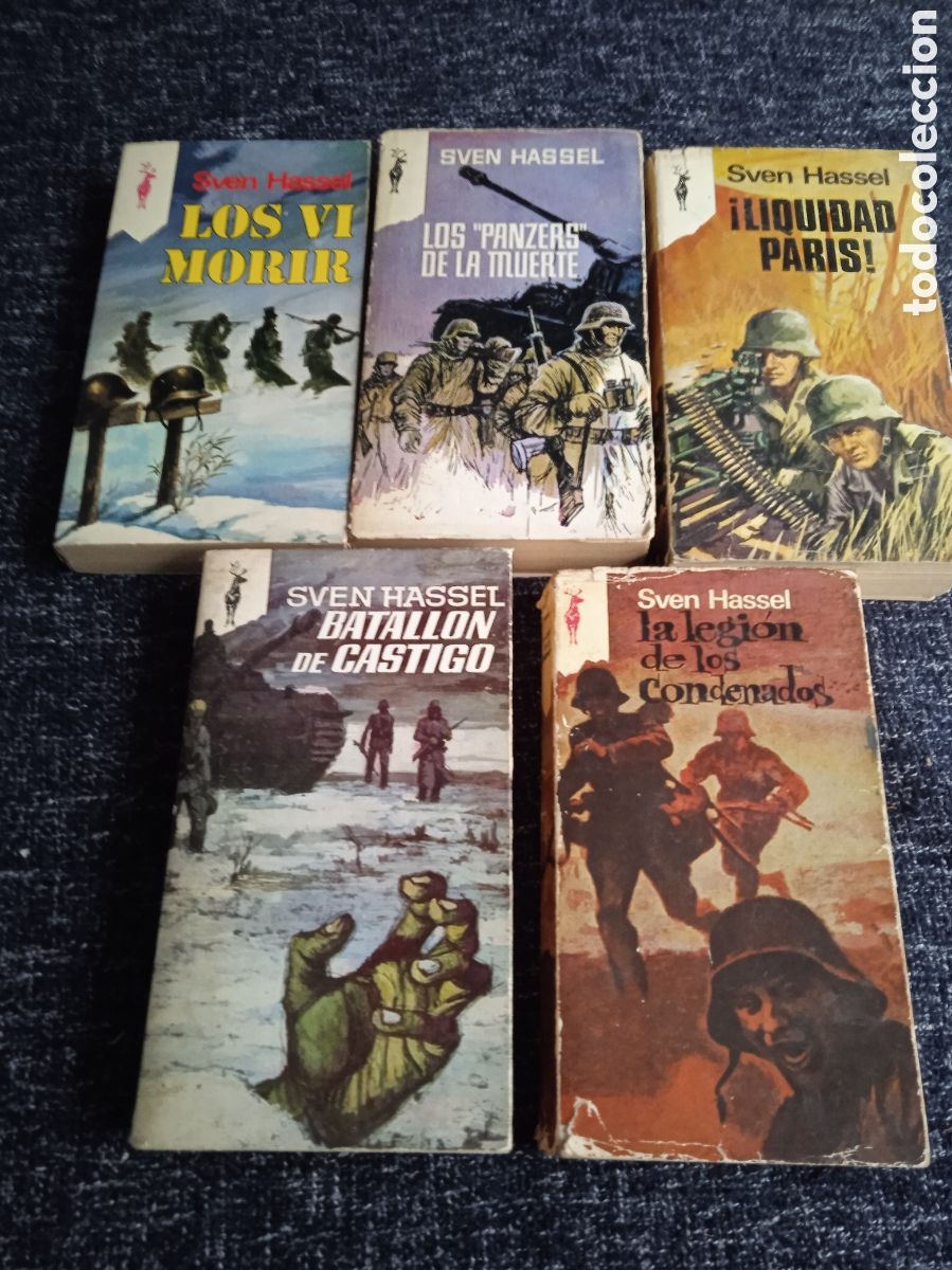 Militaria: SVEN HASSEL - LOTE DE 5 EJEMPLARES - NOVELAS SEGUNDA GUERRA MUNDIAL