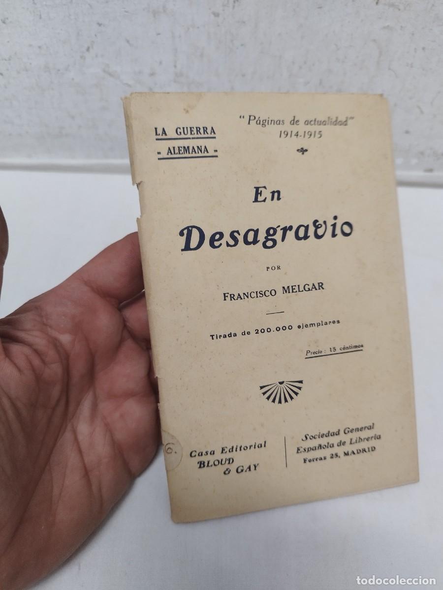 Militaria: Libro militar la guerra alemana, en desagravio. Por Francisco Melgar. I guerra mundial.