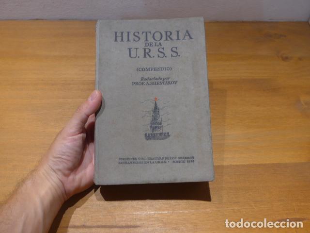 Militaria: Antiguo libro de la Historia de la URSS, 1938, Guerra civil. Comunista.