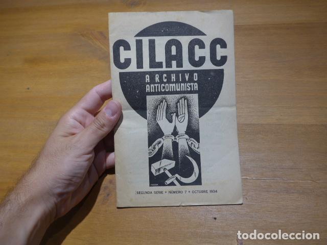 Militaria: Antiguo librito CILACC archivo anticomunista, 1934, original.