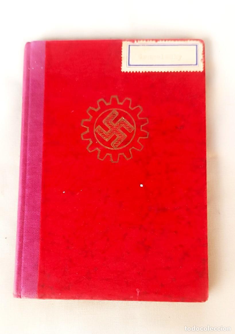 Militaria: CARTILLA SINDICAL DE UN ALEM&Aacute;N DEL FRENTE DEL TRABAJO. 2&ordf;. GUERRA MUNDIAL.