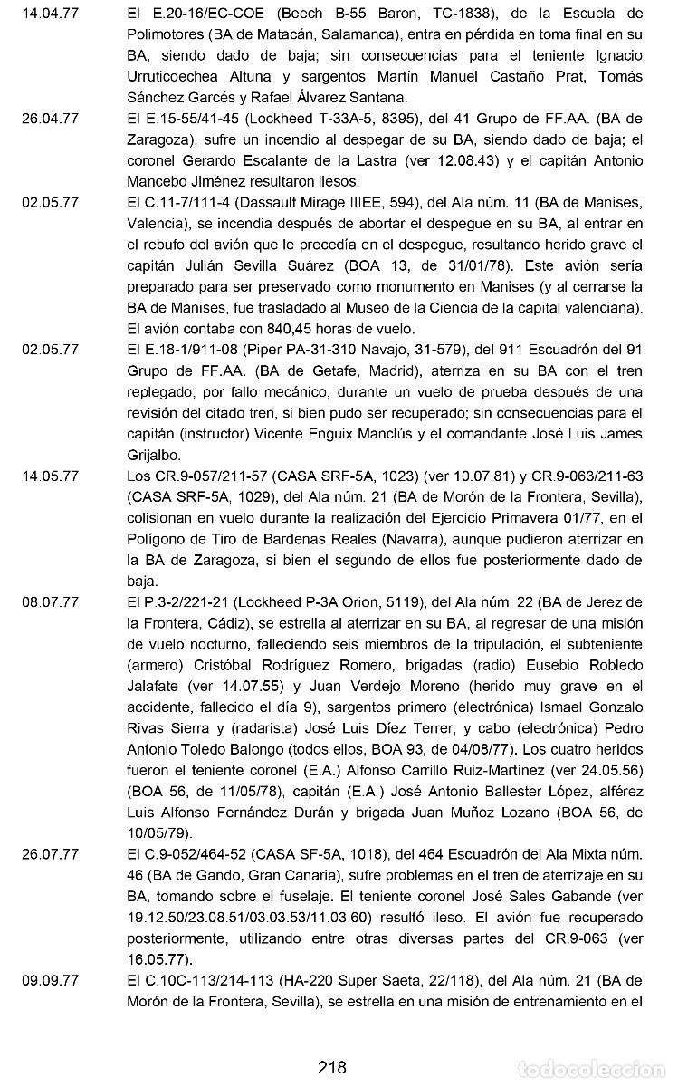 Militaria: Accidentes a&eacute;reos miliares en Espa&ntilde;a (1939-2019)
