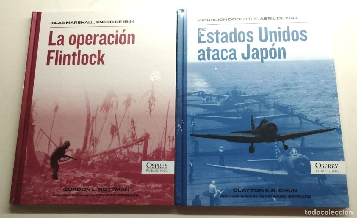 Militaria: LOTE DE DOS LIBROS DE OSPREY PUBLISHING: DOOLITTLE, ISLAS MARSHALL, CASTELLANO, PRECINTADOS.