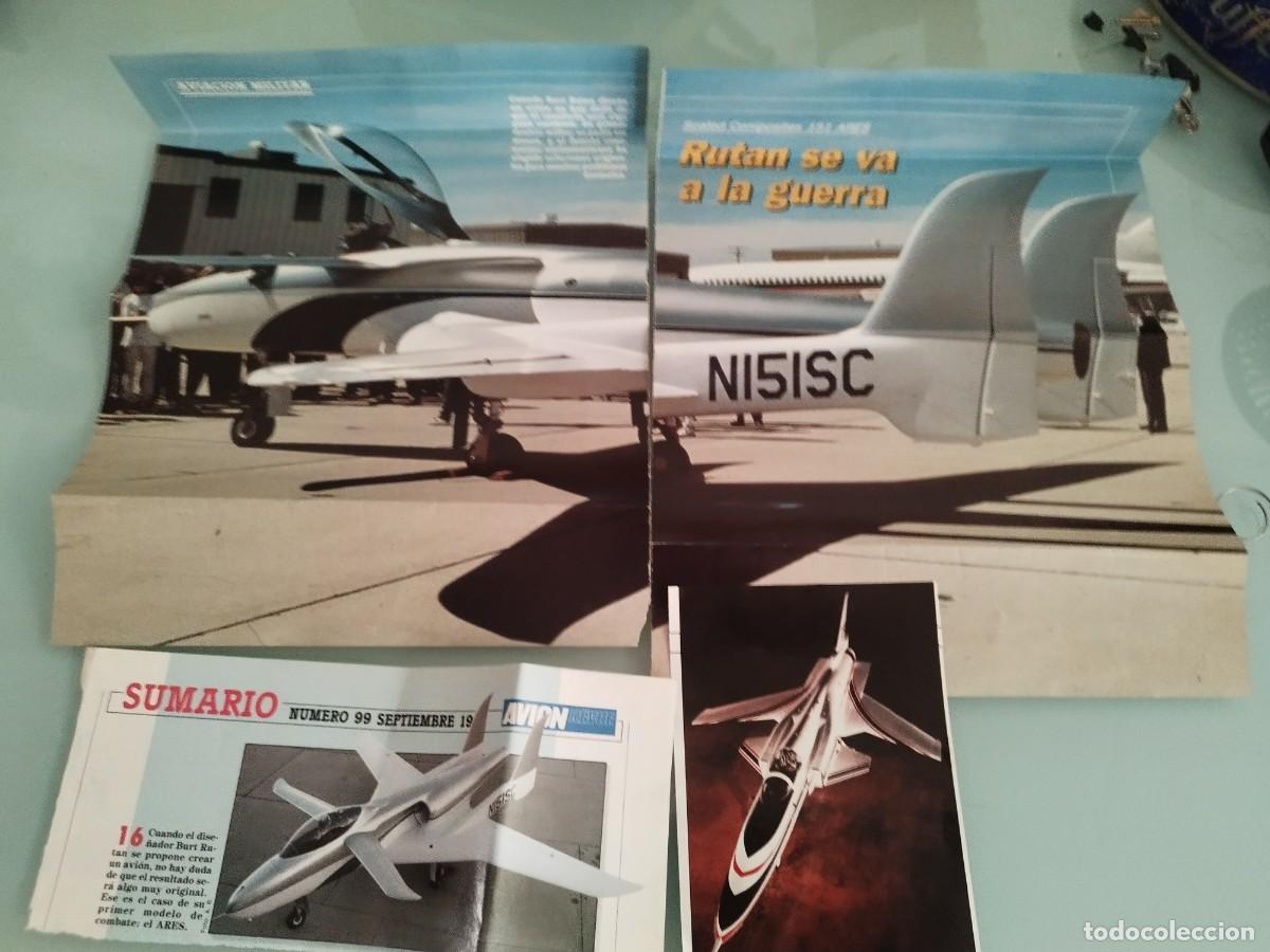 Militaria: Recortes de prensa de aviones de combate. Scaled Composites ARES (Modelo 151).