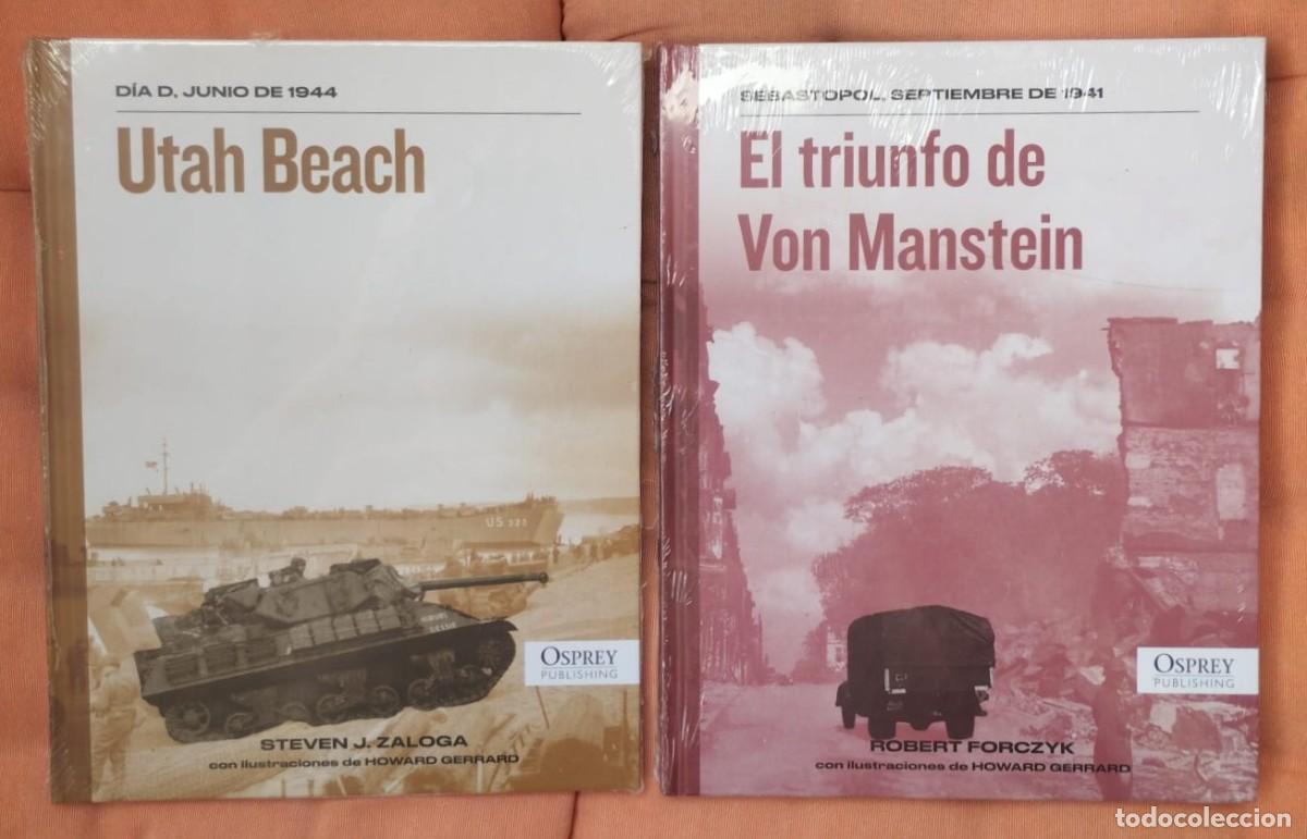 Militaria: DOS LIBROS DE OSPREY PUBLISHING: DIA D 1944, SEBASTOPOL 1941, CASTELLANO, A ESTRENAR, PRECINTADOS.