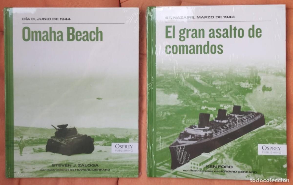 Militaria: LIBROS DE OSPREY PUBLISHING: ST. NAZAIRE 1942, OMAHA DIA D 1944, CASTELLANO, A ESTRENAR, PRECINTADOS