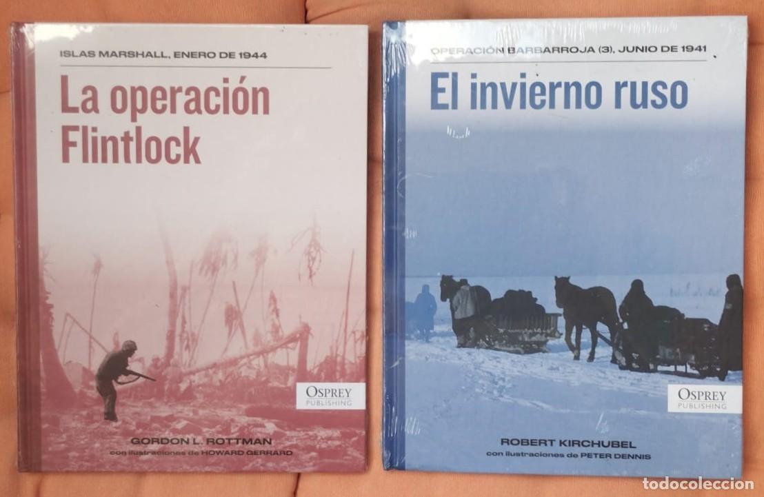 Militaria: LOTE DE DOS LIBROS DE OSPREY PUBLISHING: BARBARROJA, ISLAS MARSHALL, CASTELLANO, PRECINTADOS.