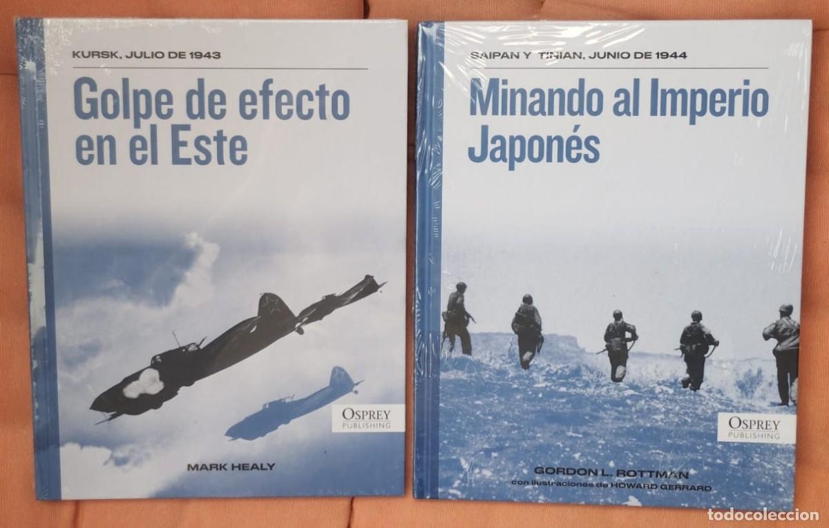 Militaria: LOTE: LIBROS OSPREY PUBLISHING: KURSK 1943, SAIPAN Y TINIAN, CASTELLANO, A ESTRENAR, PRECINTADOS.