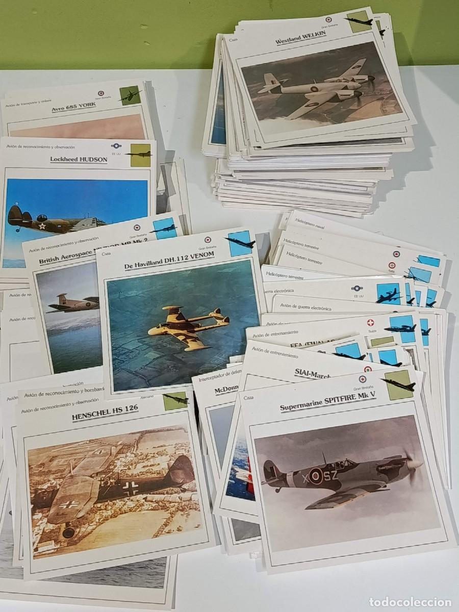 Militaria: Gran lote +900 fichas Aviones de guerra
