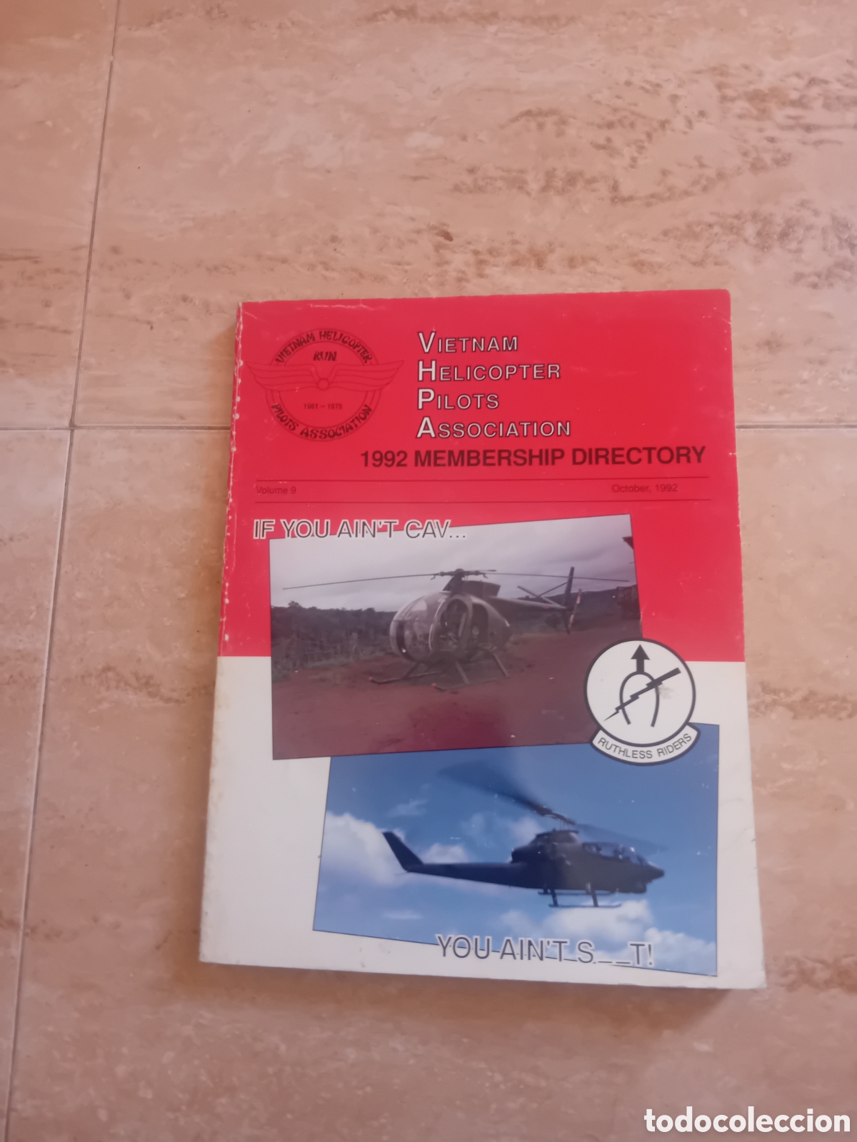 Militaria: 1992 Membership Directory of the Vietnam Helicopter Pilots Association VHPA volumen 9
