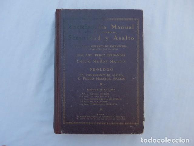 Militaria: ANTIGUO LIBRO ENCICLOPEDIA MANUAL PARA EL DE CUERPO DE SEGURIDAD Y ASALTO 1935