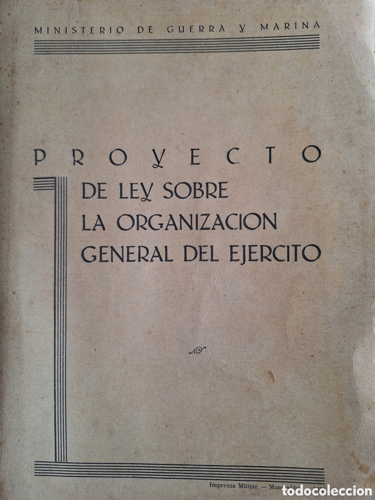 Militaria: PROYECTO ORGANIZACION EJERCITO URUGUAYO 1933 INCLUYE REGLAMENTO UNIFORMES CON 25 LAMINAS 67 FIGURAS