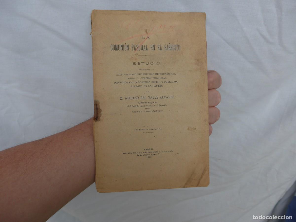 Militaria: LIBRO COMUNI&Oacute;N PASCUAL EN EJ&Eacute;RCITO 1912