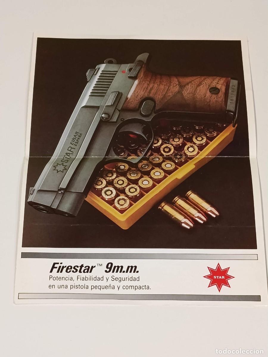Militaria: Panfleto cat&aacute;logo Star Firestar 9 mm