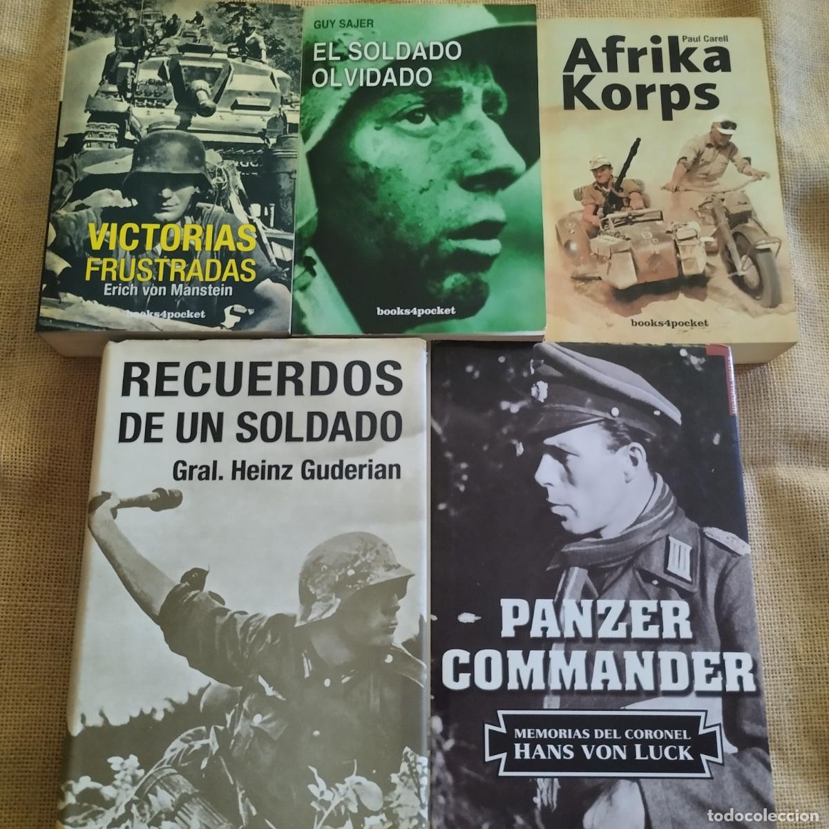 Militaria: LOTE DE LIBROS SEGUNDA GUERRA MUNDIAL GUDERIAN MANSTEIN....