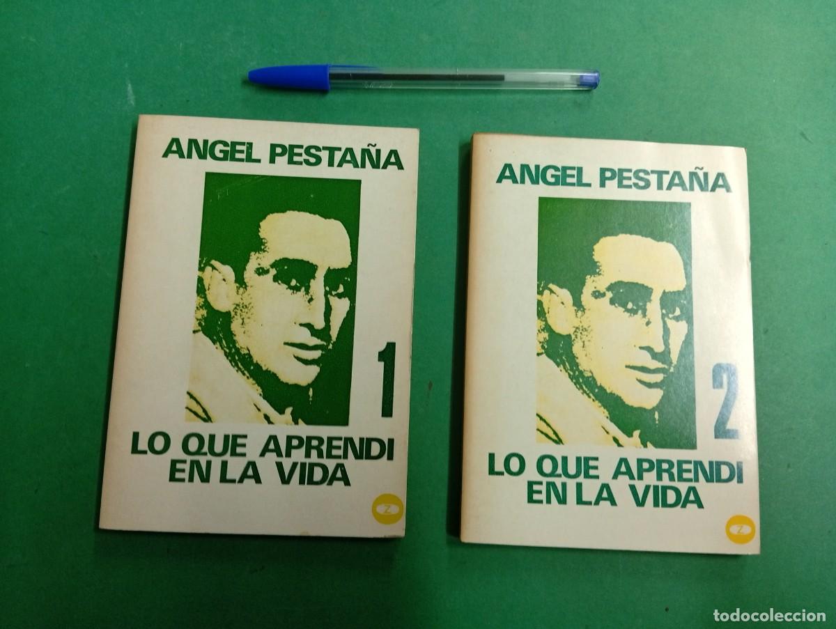 Militaria: Lote de 2 antiguos libros Angel Pesta&ntilde;a. Lo que aprend&iacute; en la vida 1 - 2. Anarquismo.