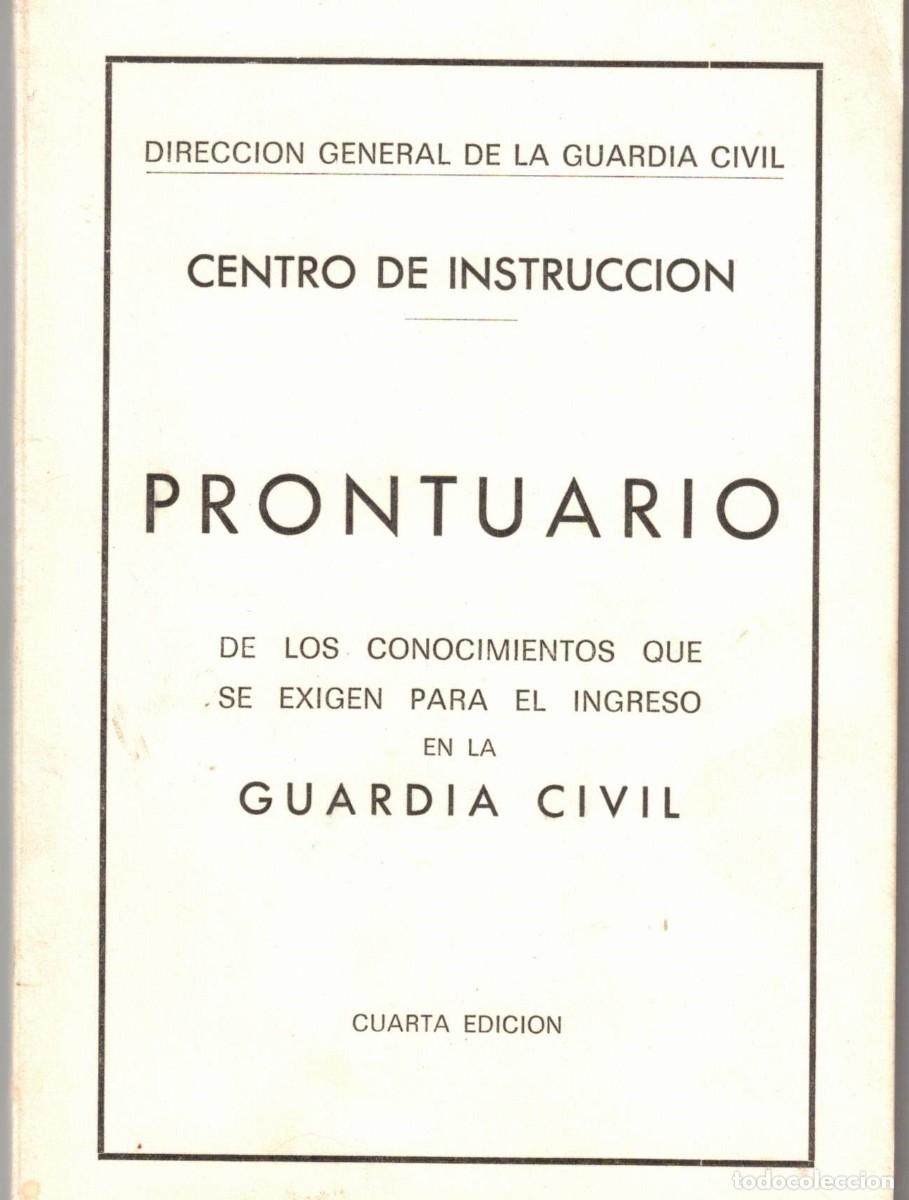 Militaria: :::: SB22 - PRONTUARIO DE LOS CONOCIMIENTOS PARA EL INGRESO EN LA GUARDIA CIVIL