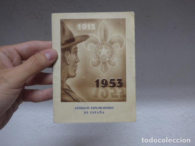 Militaria: Antiguo librito de Antiguos exploradores de Espa&ntilde;a 1913 - 1953, boy scouts, Barcelona.