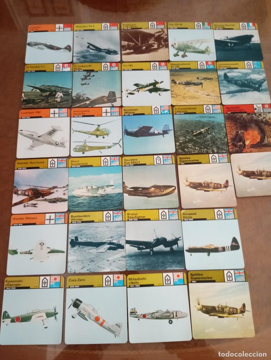 Militaria: CONJUNTO DE FICHAS DE AVIONES DE COMBATE