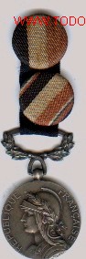 Militaria: Medalla colonial francesa. - Foto 1