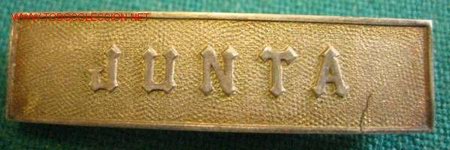 Militaria: Pasador de plata JUNTA - Foto 1