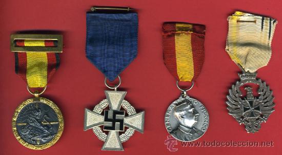 lote de 4 medallas condecoraciones militares, o - Comprar ...