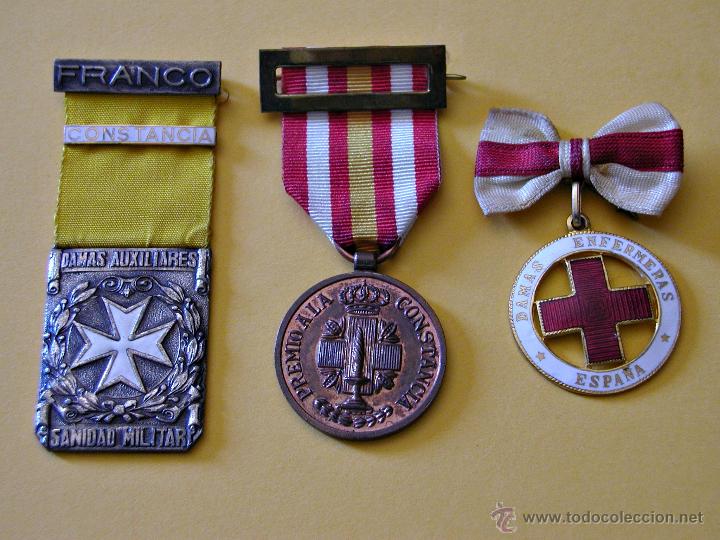 Militaria: Lote de 3 Medallas DE SANIDAD MILITAR.