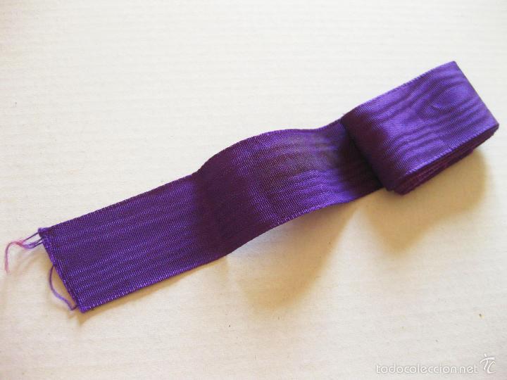Militaria: CINTA DE MOARE MORADA DE 2,5 CMS DE ANCHO - Foto 1