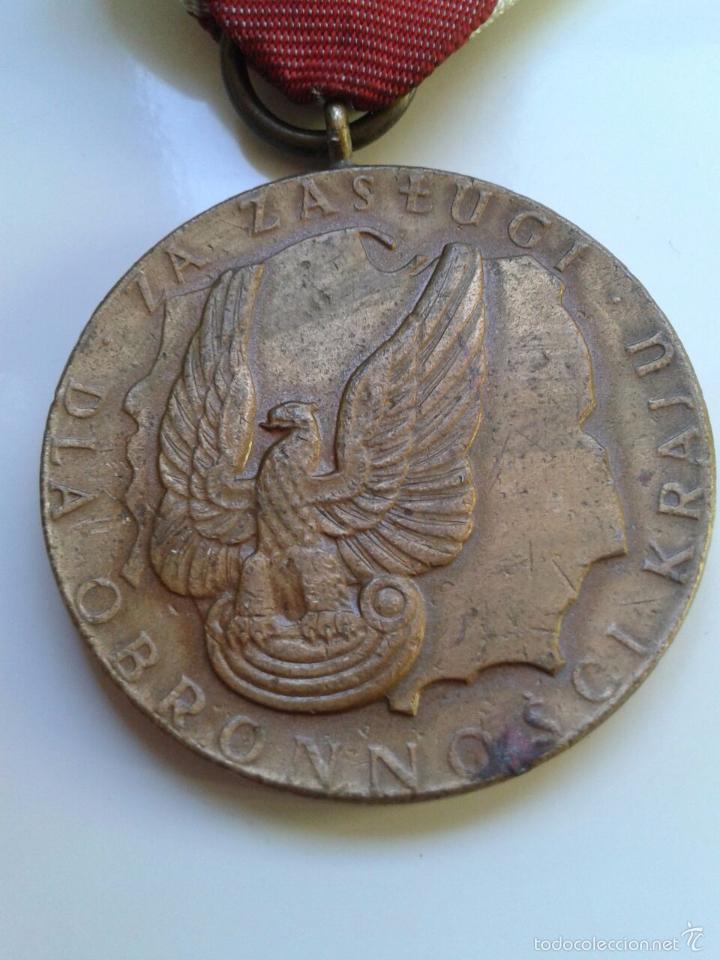 Militaria: Polonia &ndash; Medalla al M&eacute;rito por la Defensa Nacional, Categor&iacute;a Bronce (1986) &Eacute;poca Comunista