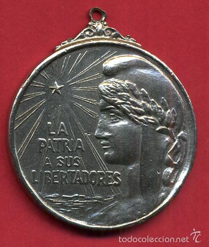MEDALLA MILITAR, GUERRA DE INDEPENDENCIA CUBA , 1895 1898 , PLATA O PLATEADA , ORIGINAL , A6 (Militar - Medallas Internacionales Originales)