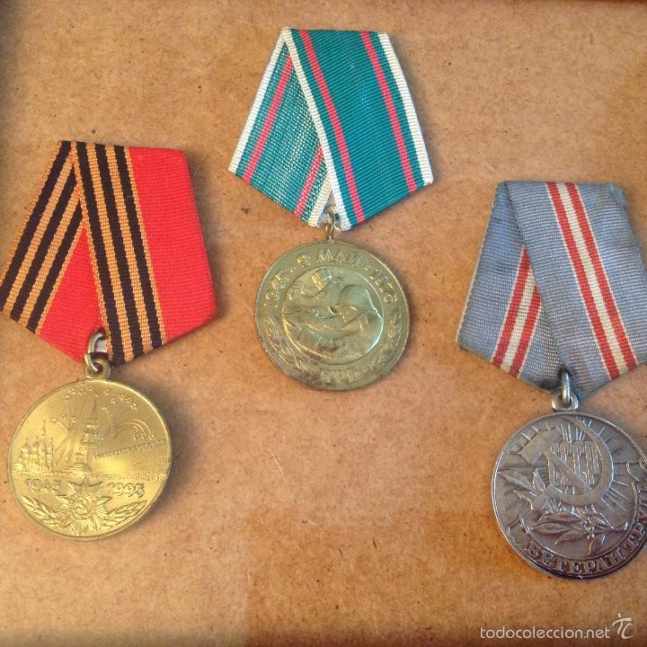 cuadro con 5 medallas rusas del siglo xx, bien - Comprar ...