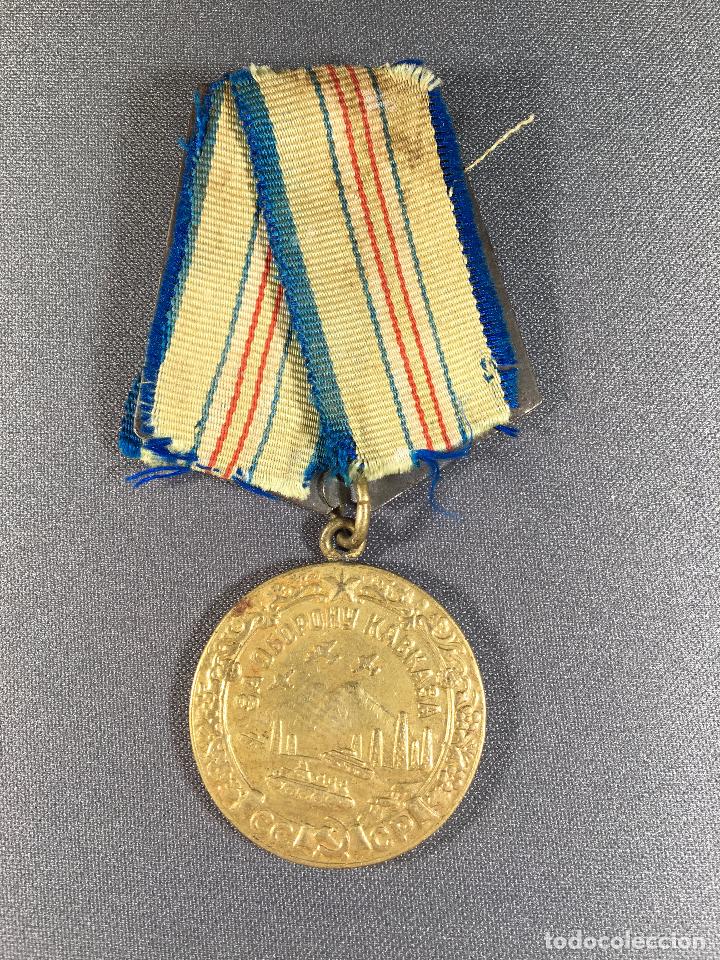 Militaria: Medalla Sovi&eacute;tica por la Defensa del C&aacute;ucaso 1944 WWII URSS Ej&eacute;rcito Rojo