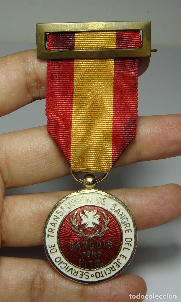 Militaria: Medalla del Servicio de Transfusi&oacute;n de sangre del Ej&eacute;rcito - Foto 1