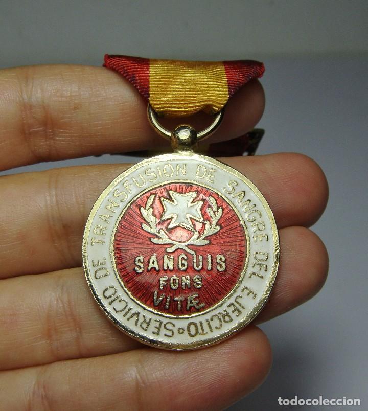 Militaria: Medalla del Servicio de Transfusi&oacute;n de sangre del Ej&eacute;rcito - Foto 2