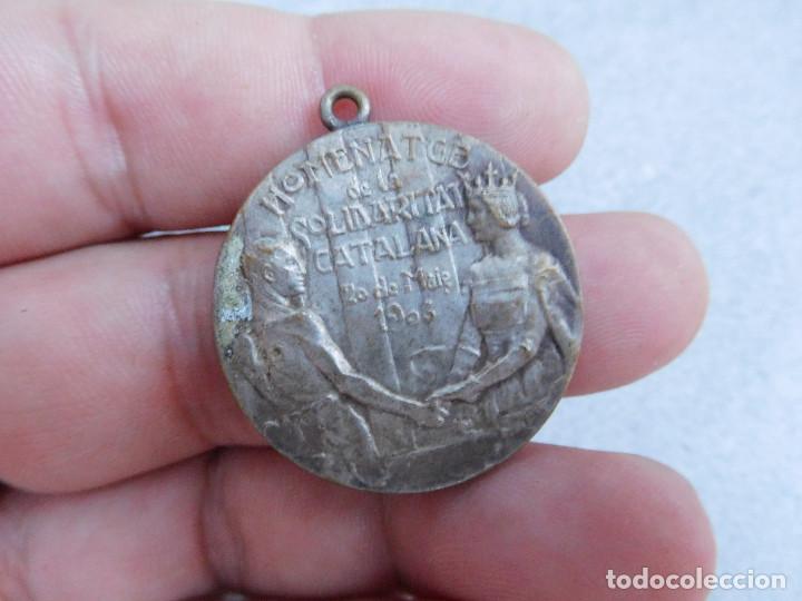 Militaria: Medalla homenatge a la solidaritat catalana 1906