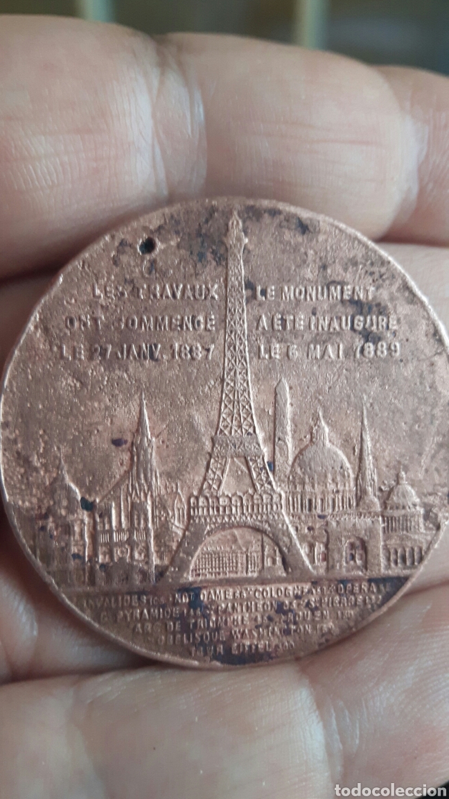 Militaria: Medalla Torre Eiffel 1889 - Foto 2