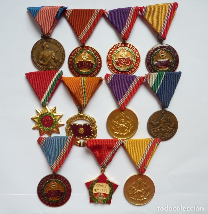 hungría: lote de 11 medallas militares - buena - Compra venta en  todocoleccion