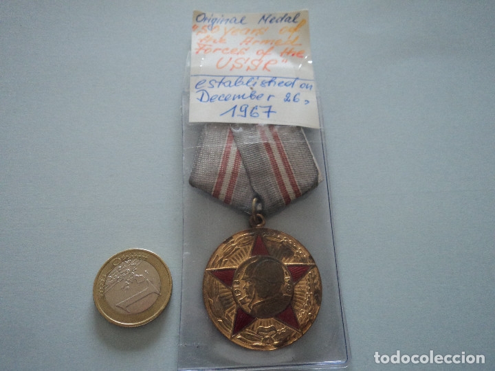 Militaria: ORIGINAL MEDAL 50 YEARS OF THE ARMED FORCES OF THE USSR