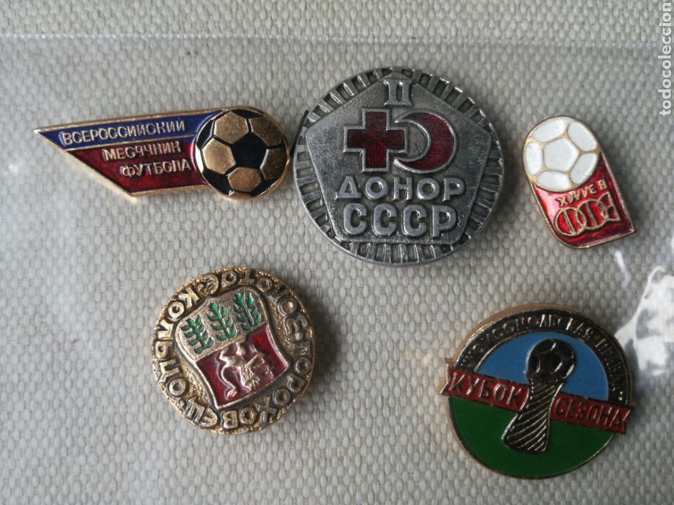 Militaria: Lote de 5 pins insignias Rusia - Union sovietica