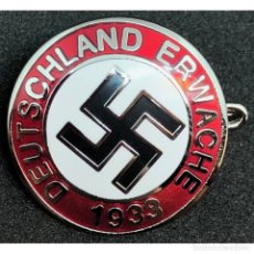 Militaria: INSIGNIA PIN DEL NSDAP DEUTSCHLAND ERWACHE 1933 ALEMANIA PARTIDO NAZI TERCER REICH