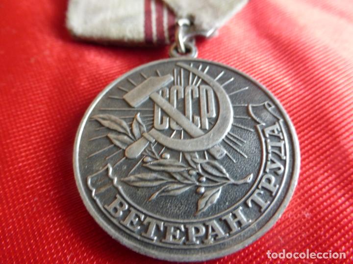 Médaille soviétique russe Vétéran du Travail URSS Récompense pour honorer les travailleurs CCCP