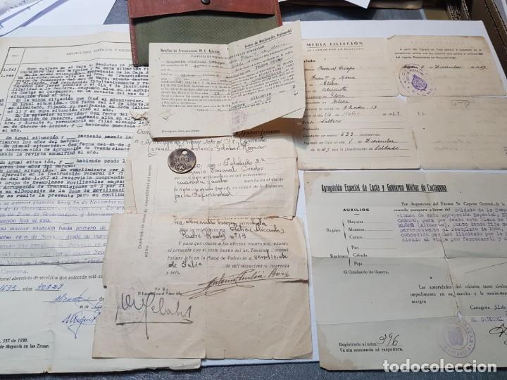 Militaria: Chapa Militar y Documentos acreditativos de la misma Rara 1944 - Foto 2 - 203182852