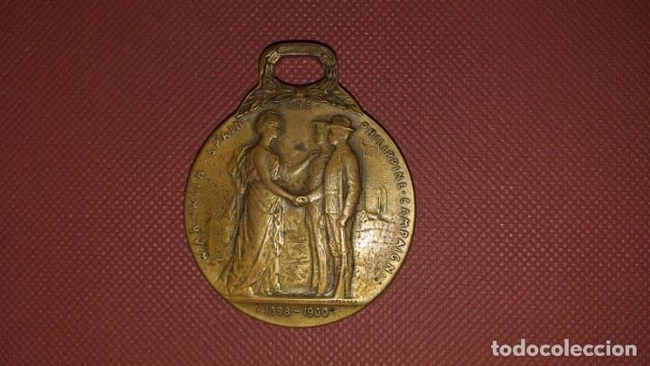 Militaria: Medalla Guerra Filipinas &bull; Michigan &bull; (1898 - 1900)