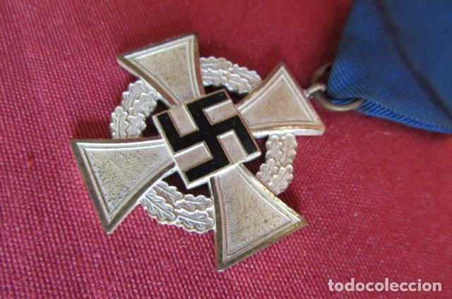 Militaria: Condecoración Medalla alemana 25 años de servicio categoría plata III reich alemán II guerra mundial - Foto 2 - 171198904